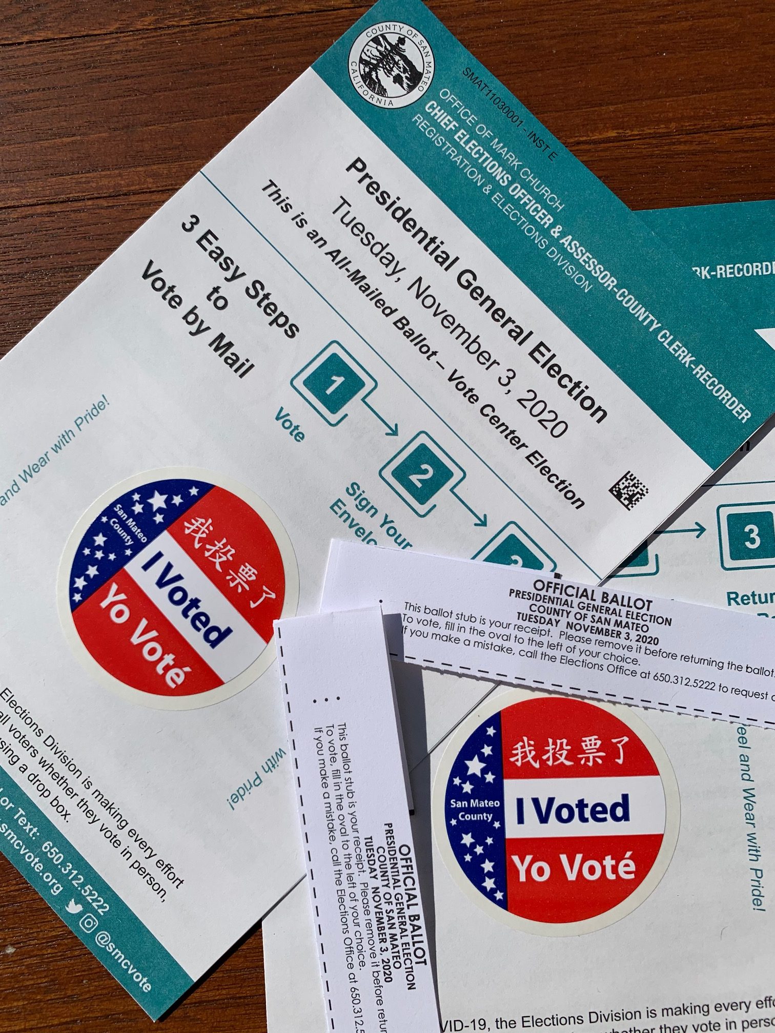 CA 2020 mail-in ballot